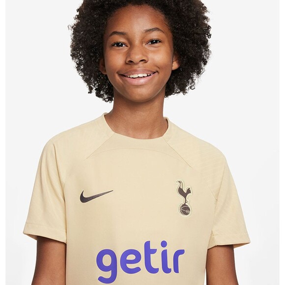 Nike Tottenham Hotspur Jersey Kids Medium Gold 23 24 Strike Soccer Futbol NEW - Picture 3 of 9
